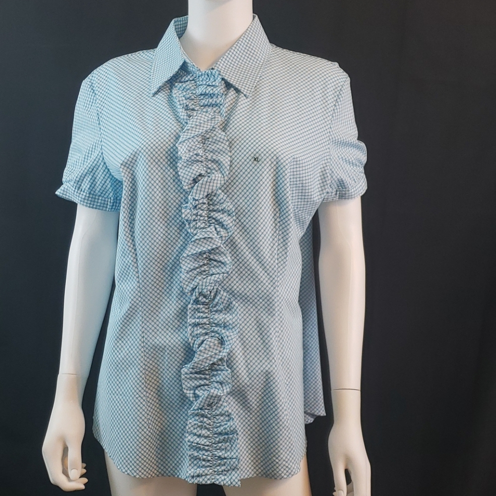 NWT New York & CO  STRETCH xl ruffle blouse